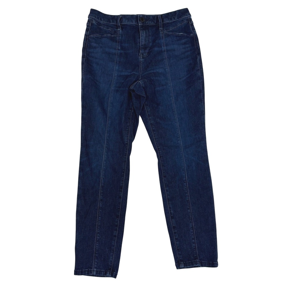 Simply Vera Vera Wang Skinny Ankle Jeans Dark Wash Blue Womens 12 High Rise